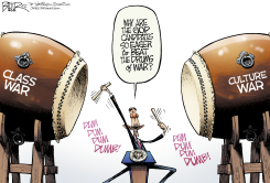 PERCUSSIVE POLITICS  by Nate Beeler