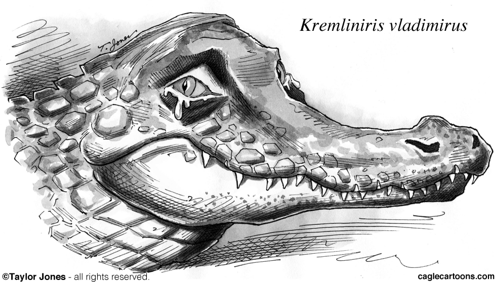 Putin - tears of a croc