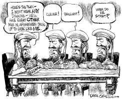 OSAMA DRESS ALIKE by Daryl Cagle
