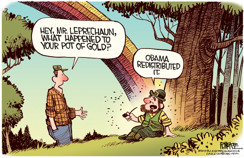Obamas Pot of Gold COLOR