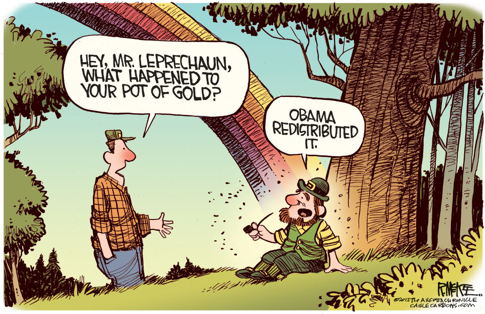 Obamas Pot of Gold COLOR