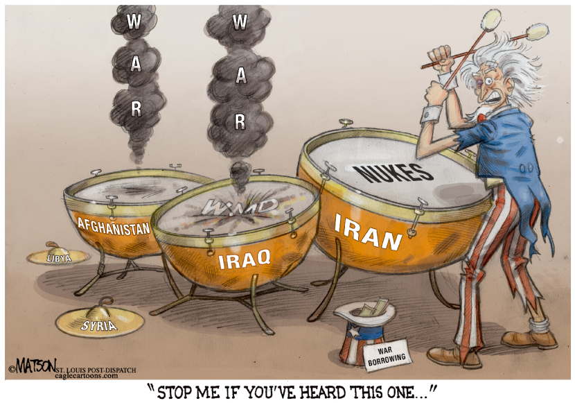 Beating the Drums of War with Iran-COLOR