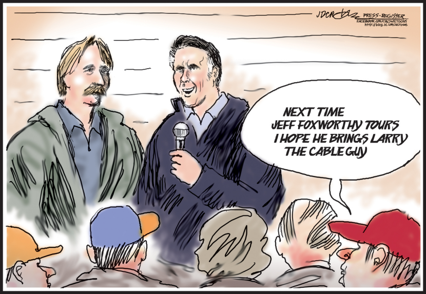 Mitt and Jeff Romney and Foxworthy
