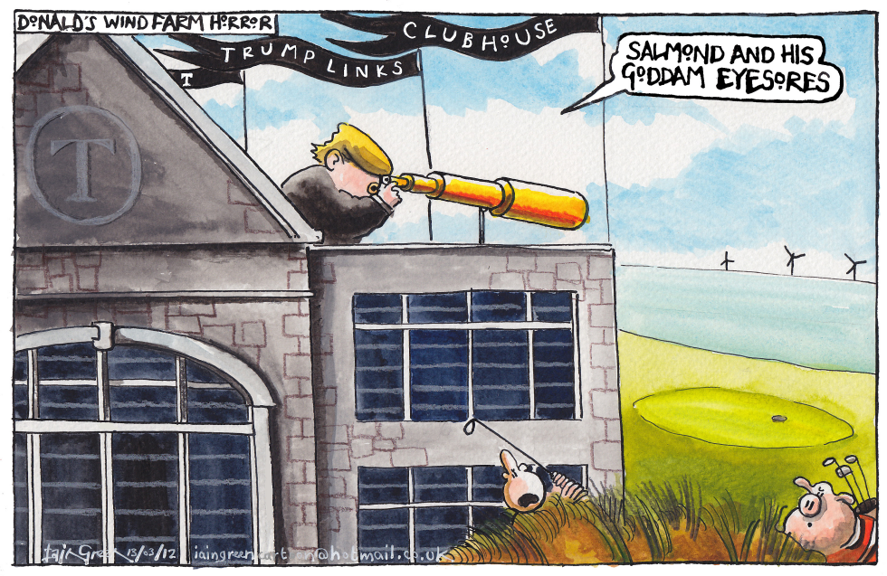 DONALD TRUMPS SCOTTISH WIND FARM HELL