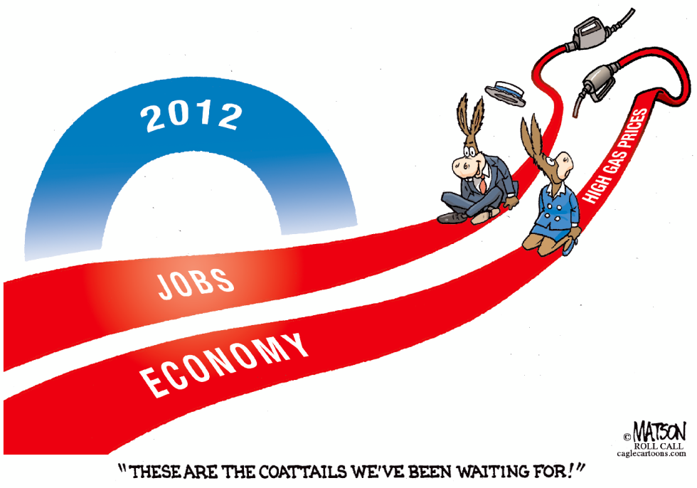 Democrats Riding Obamas Coattails-COLOR