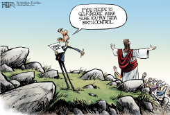 MANDATE ON THE MOUNT  by Nate Beeler