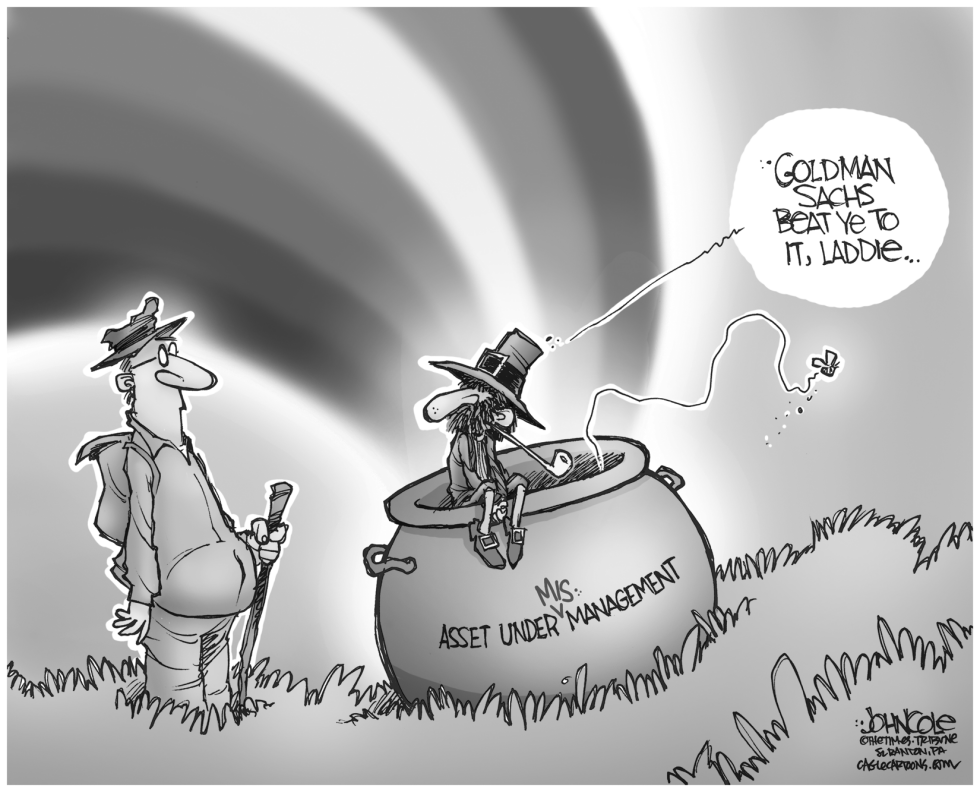 Pot of Goldman Sachs BW