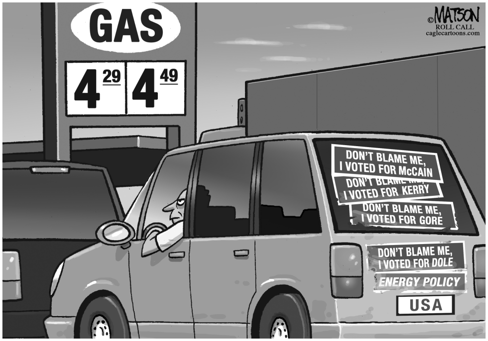  DONT BLAMER VOTER FOR HIGH GAS PRICES by RJ Matson