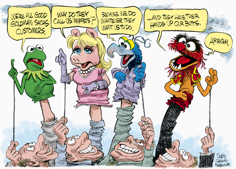  GOLDMAN SACHS MUPPETS by Daryl Cagle