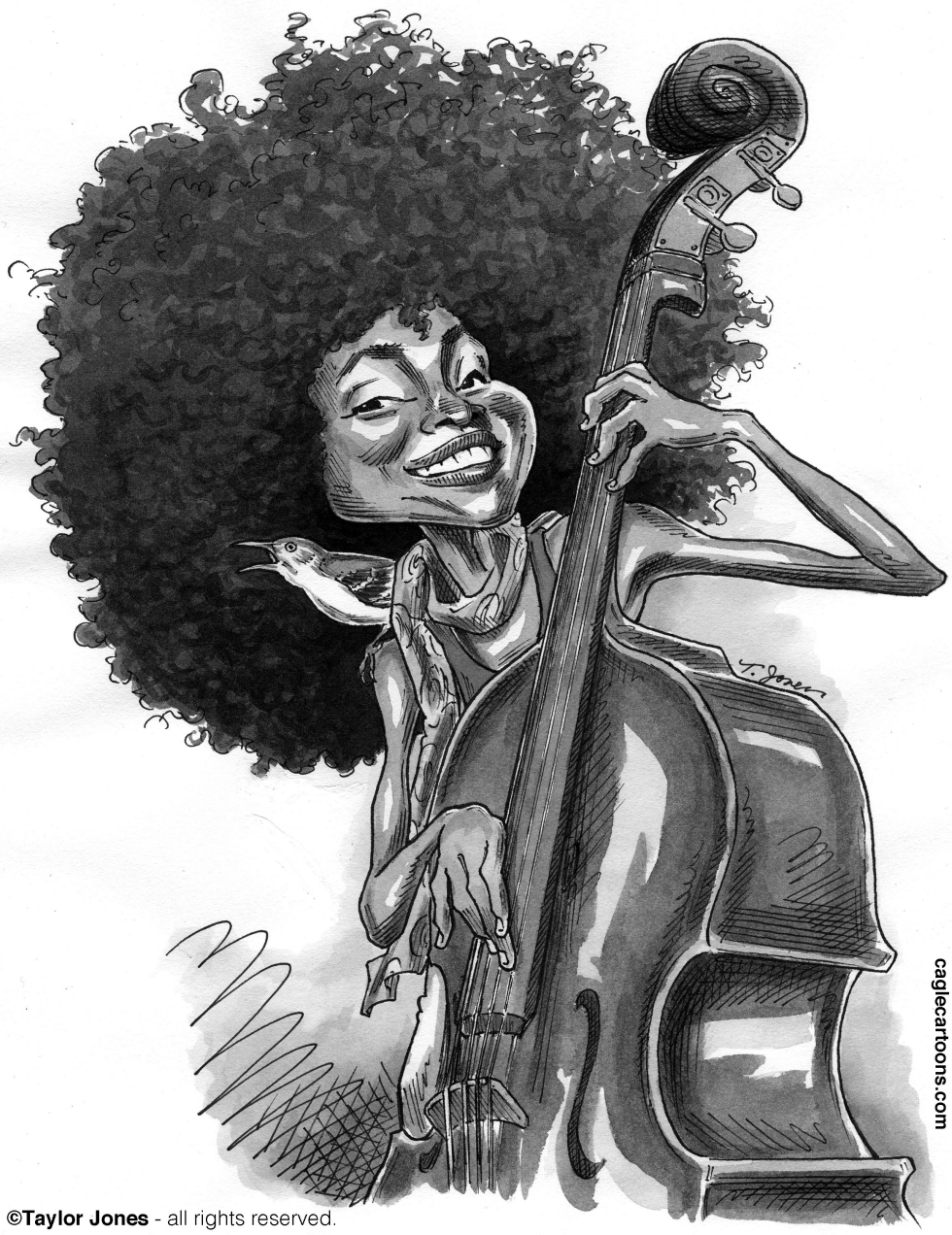 Bassist and singer Esperanza Spalding