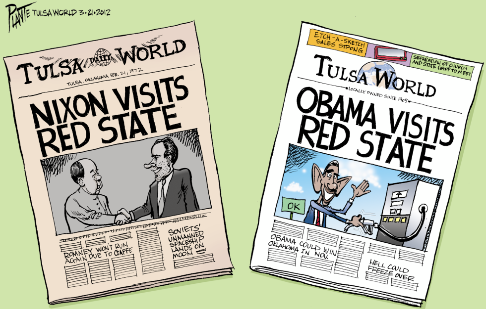 Obama Visits Red State