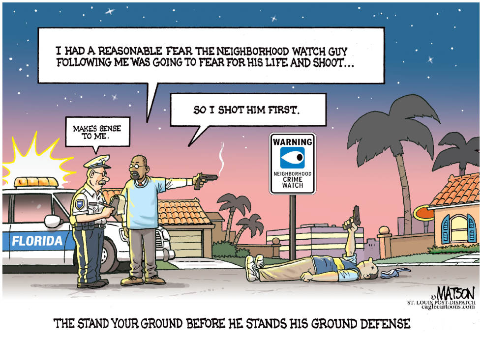 The Stand Your Ground Before He Stands His Ground Defense-COLOR