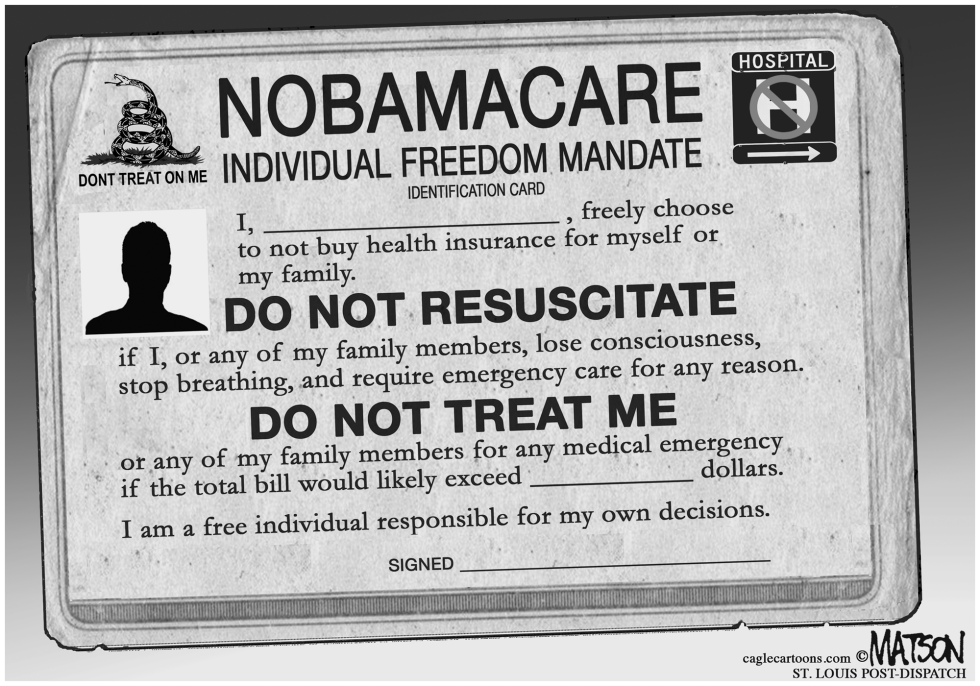 Individual Freedom Mandate to Not Buy Health Insurance