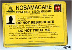 INDIVIDUAL FREEDOM MANDATE TO NOT BUY HEALTH INSURANCE by R.J. Matson