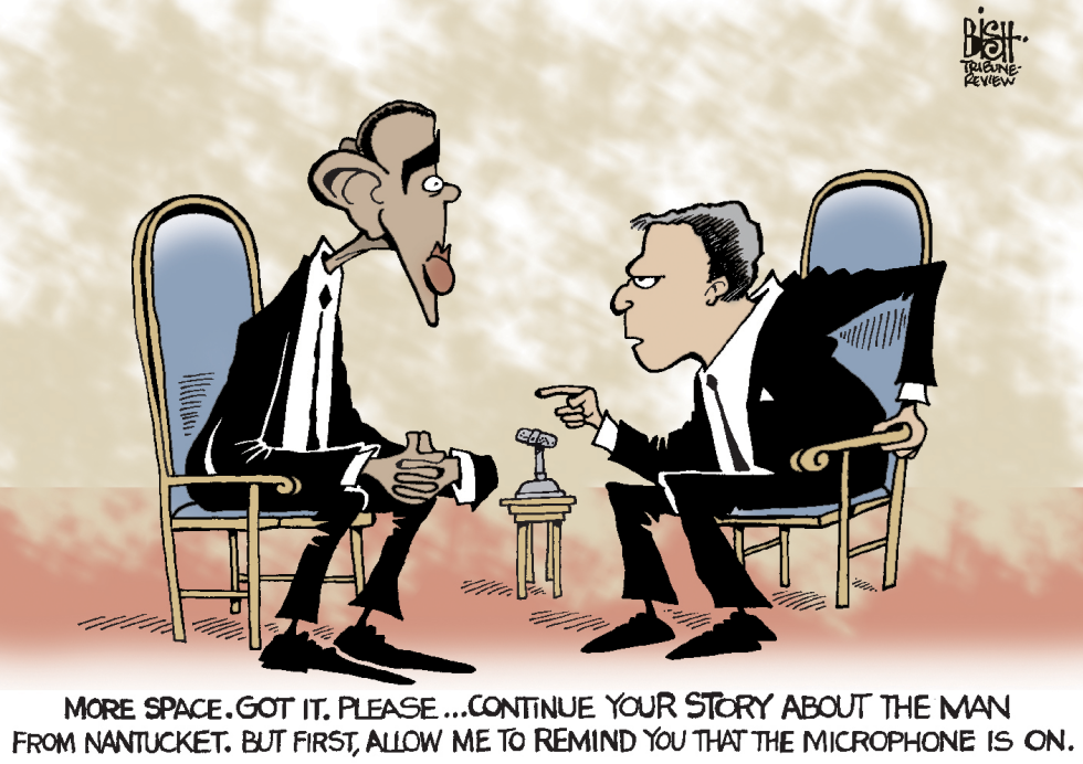 OBAMA AND OPEN MICROPHONES, COLOR