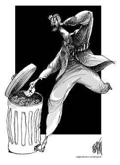 TRASHING THE BALLOT by Angel Boligan