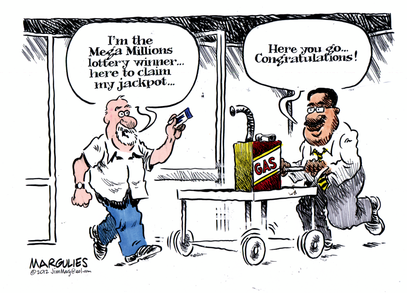 Mega Millions lottery jackpot color