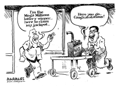MEGA MILLIONS LOTTERY JACKPOT by Jimmy Margulies