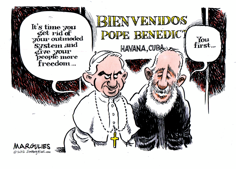 Pope visits Cuba color