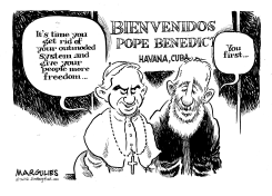 POPE VISITS CUBA by Jimmy Margulies
