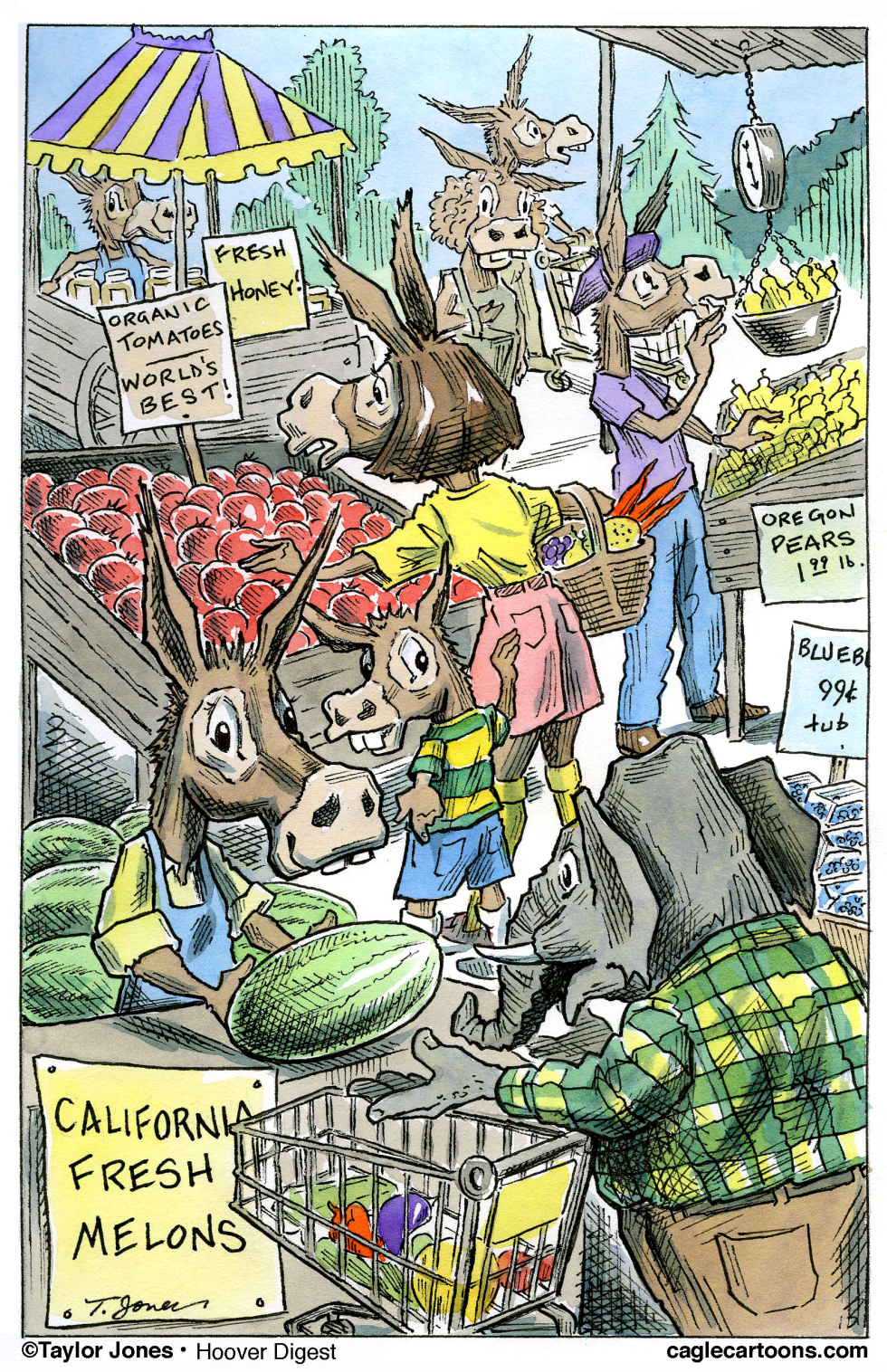 Republican sighted at green market - COLOR