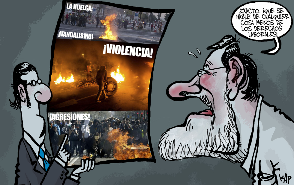 Disturbios en Barcelona