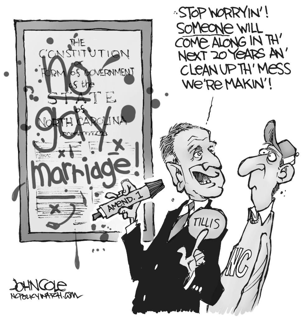 LOCAL NC -- Tillis and Amendment 1 BW