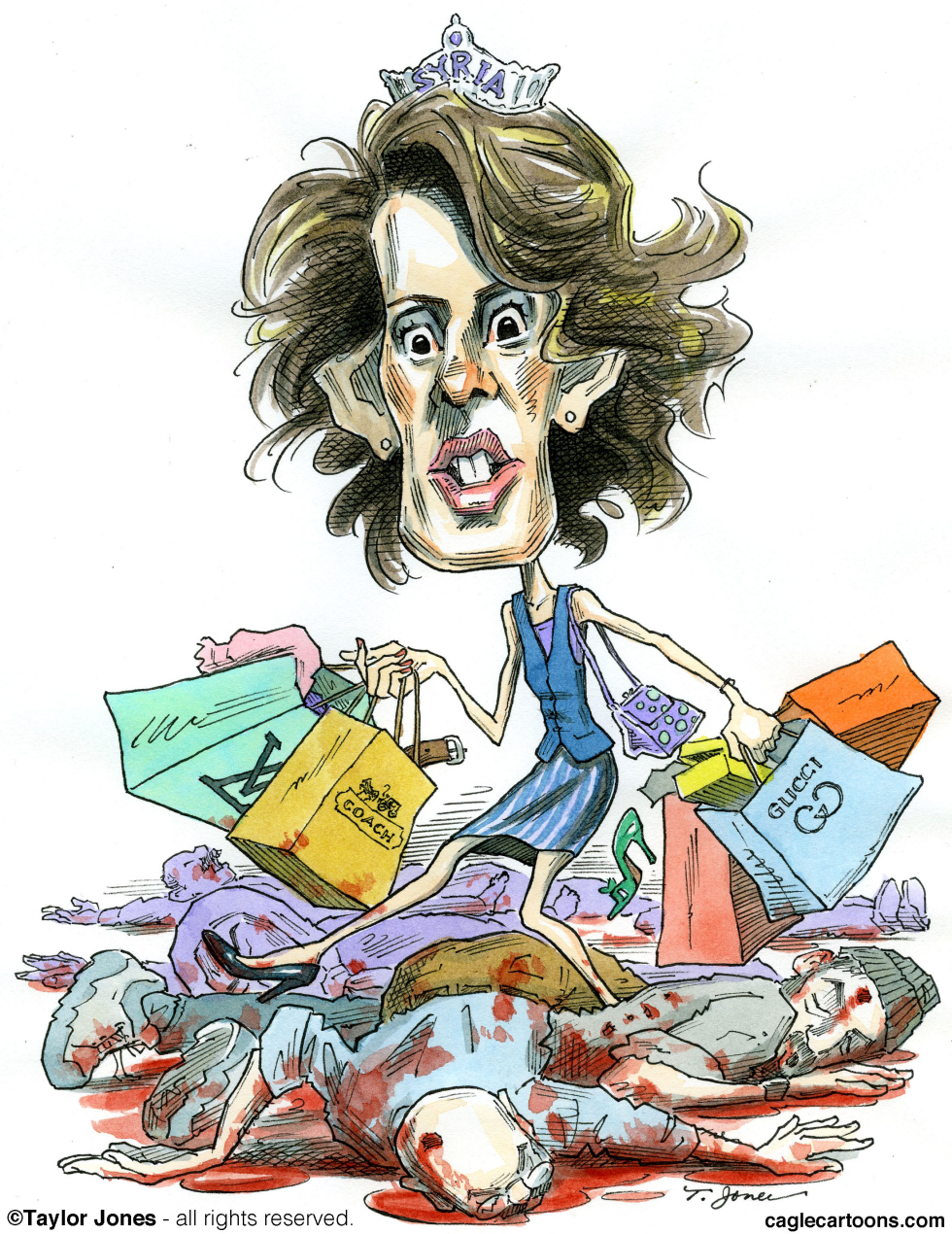 Asma Assad - Shop til they drop - COLOR