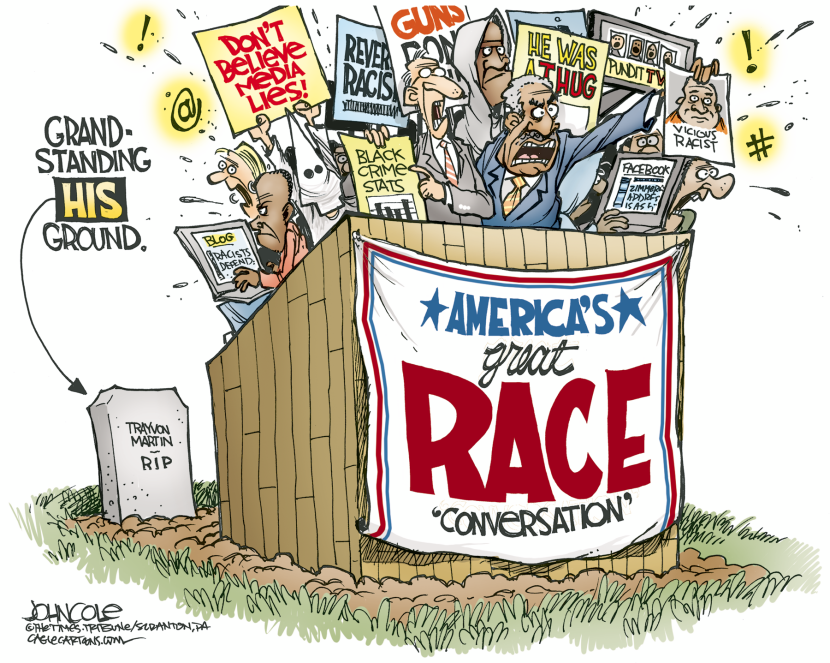 Trayvon Martin grandstanding COLOR