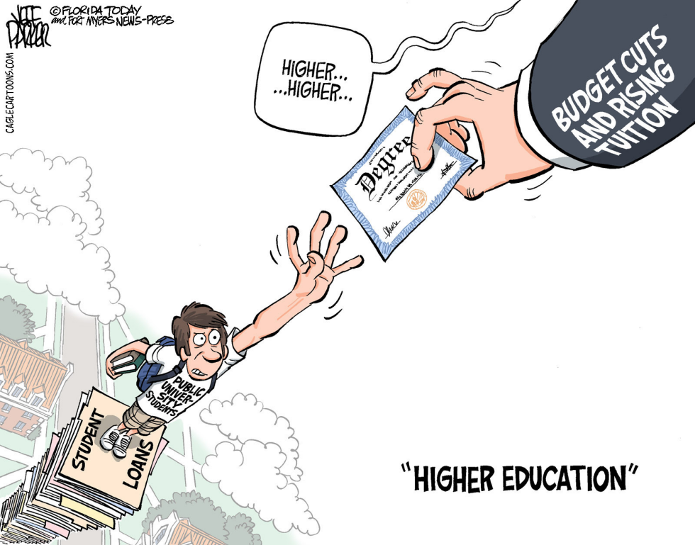 Higher Education Higher Tuition COLOR