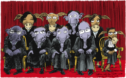 PARTISAN SUPREME COURT  by Daryl Cagle