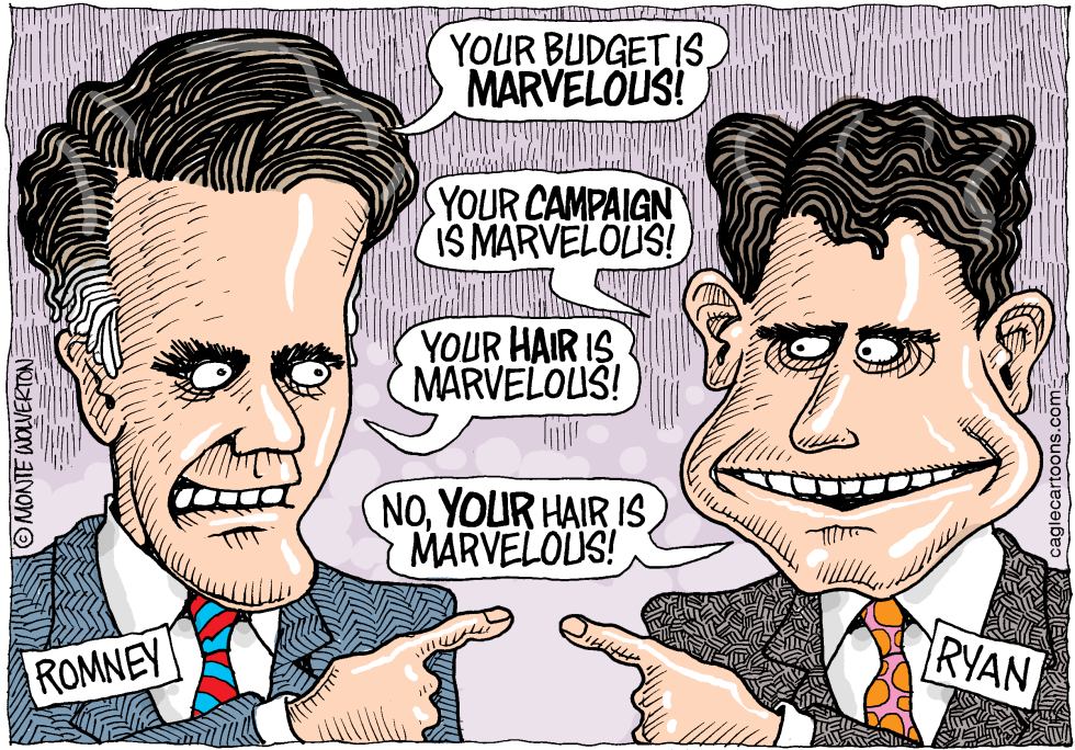  MARVELOUS ROMNEY AND RYAN by Wolverton