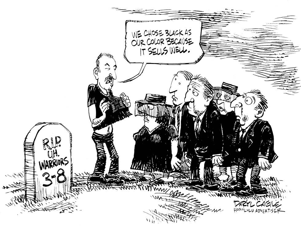  WARRIOR FUNERAL by Daryl Cagle