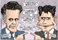 LOS MARAVILLOSOS ROMNEY Y RYAN by Monte Wolverton