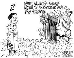 MIKE WALLACE ESTA AQUI by John Darkow