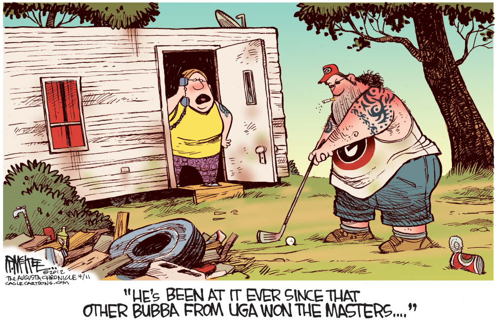  BUBBA WINS THE MASTERS by Rick McKee