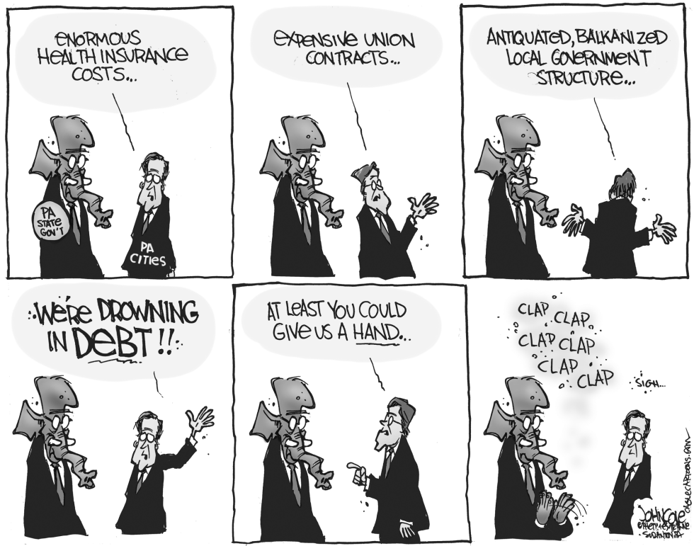 LOCAL PA -- PA cities going broke BW