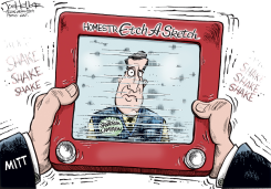 SANTORUM OUT by Joe Heller