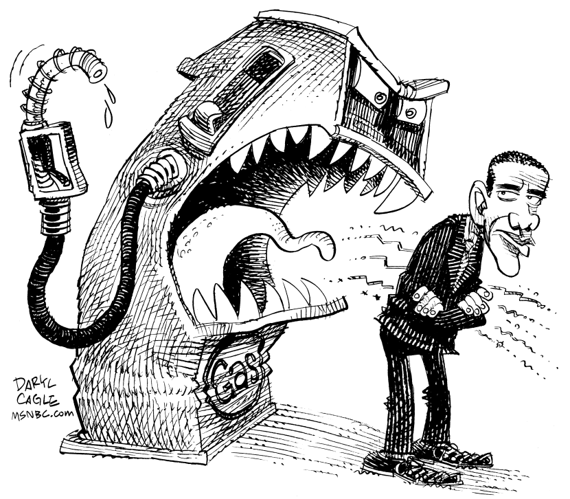 Gas Prices and Annoyed Obama