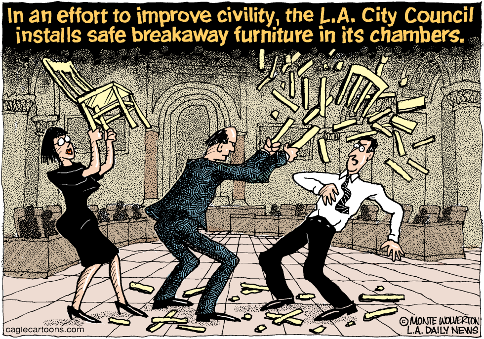 LOCAL-CA LA City Council Meeting Incivility COLOR