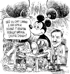 COMBINING MAN AND MOUSE by Daryl Cagle