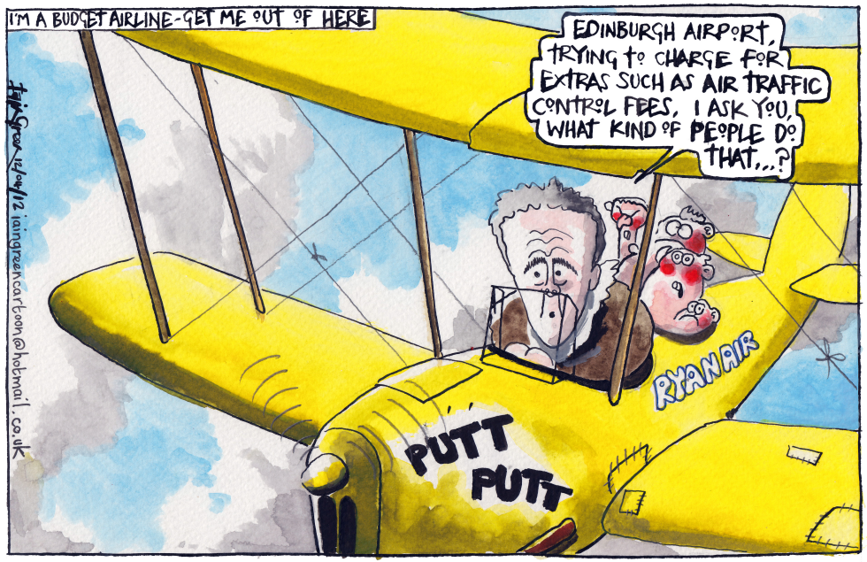 RYANAIRS FLIGHT FROM EDINBURGH