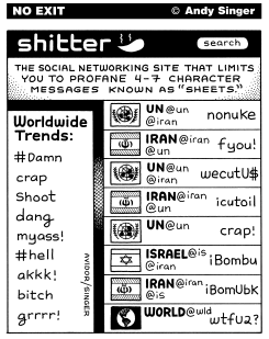 TWITTER PROFANITY PARODY SITE by Andy Singer
