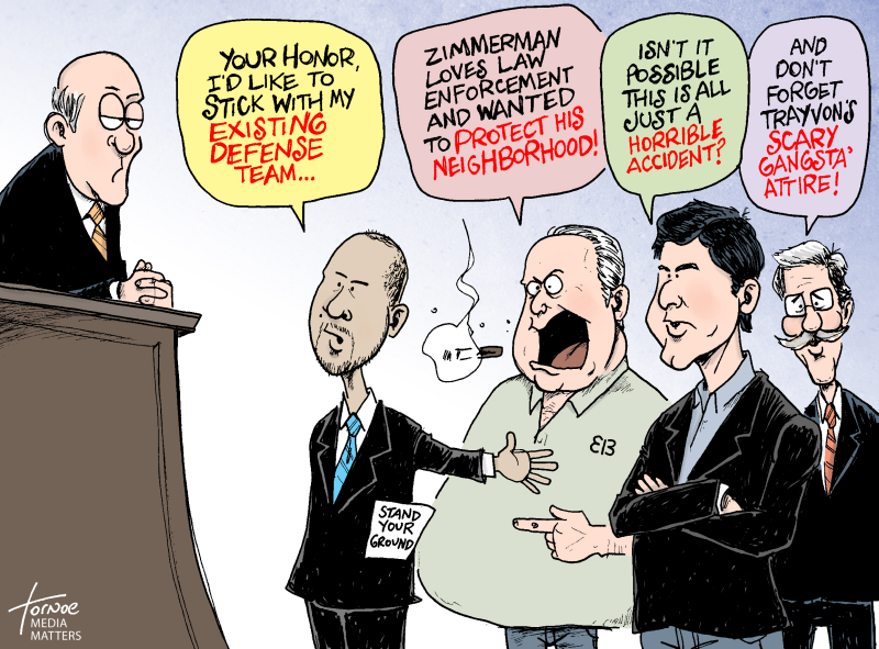 George Zimmerman: Three Different Cartoons