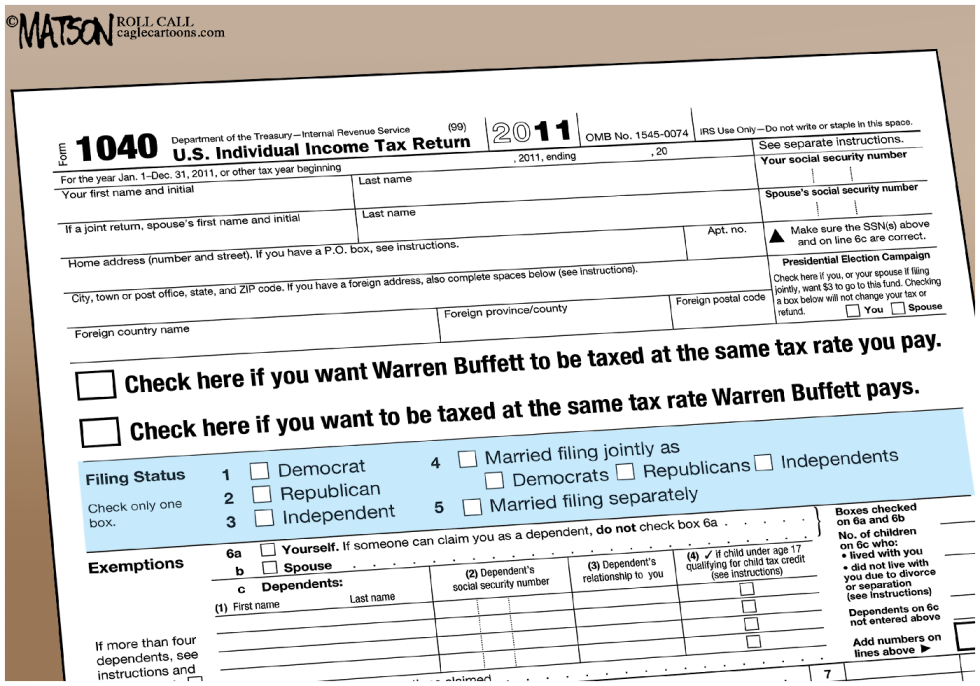 IRS Form 1040 Buffett-COLOR