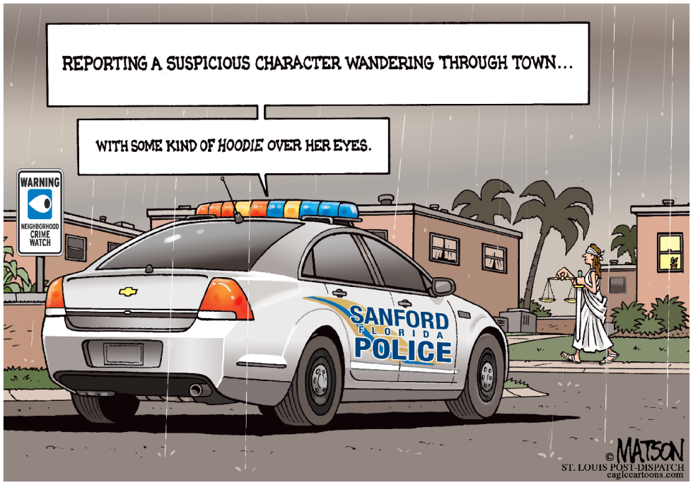 Justice Is Suspicious Character in Sanford Florida-COLOR