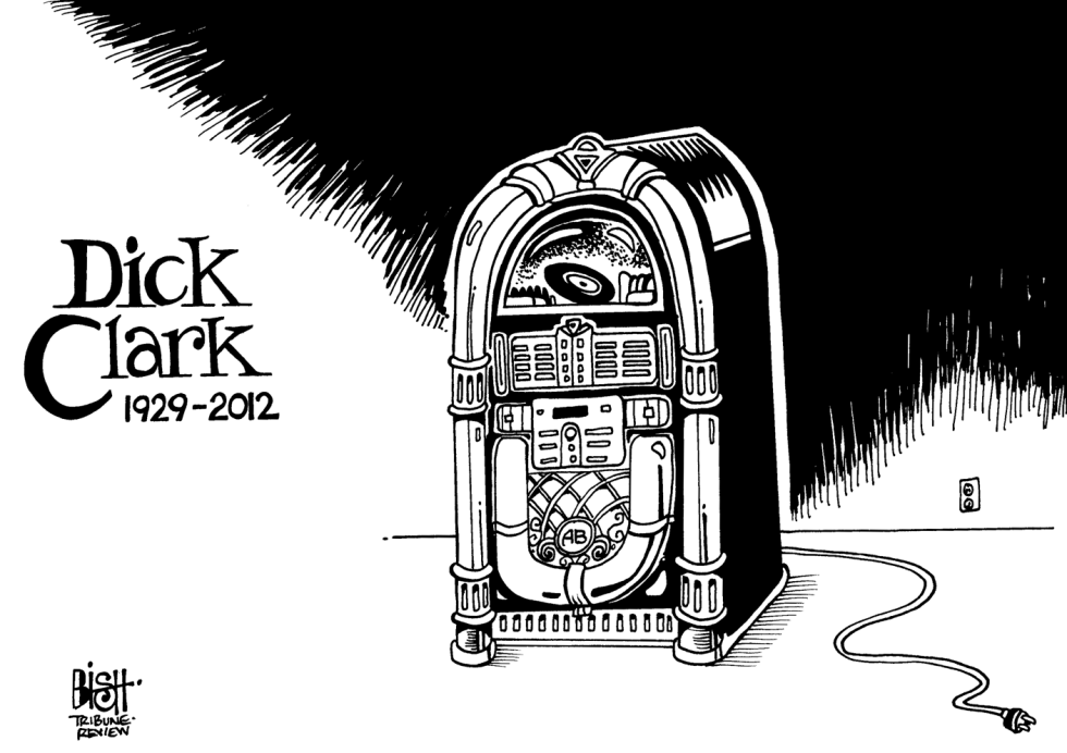 DICK CLARK, RIP, B/W