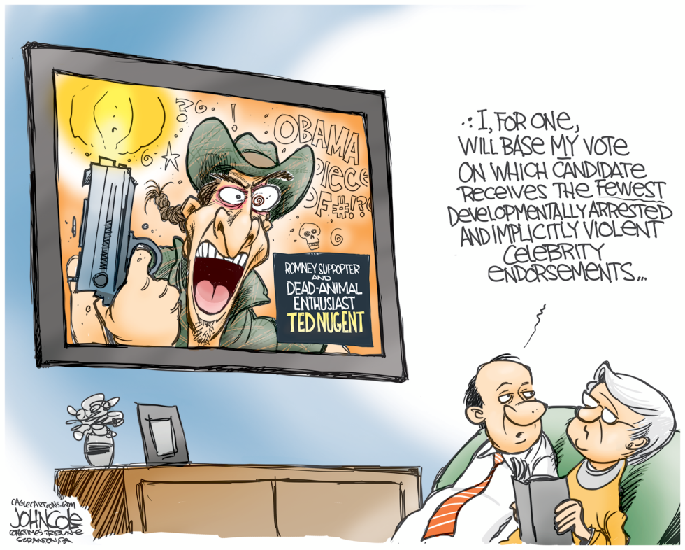 Nugent endorses Romney COLOR