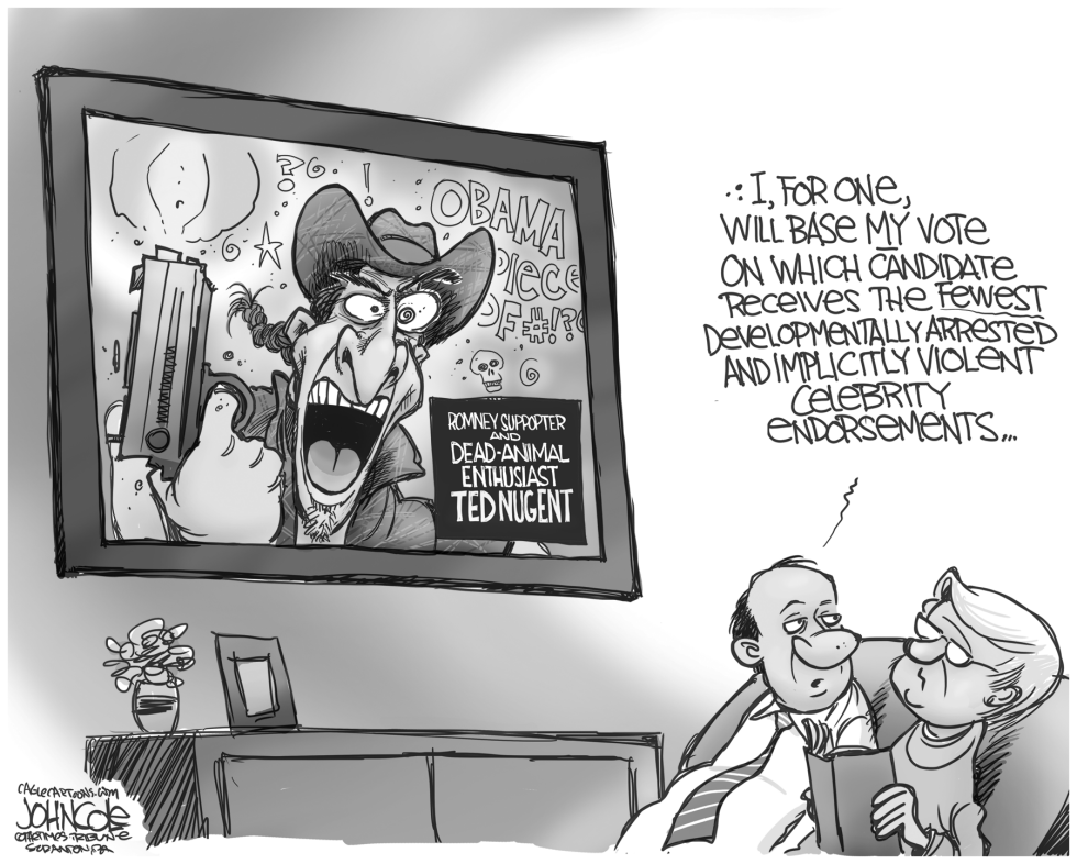 Nugent endorses Romney BW