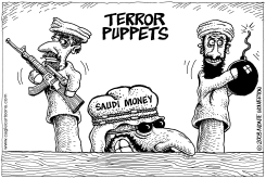 SAUDI TERROR PUPPETS by Monte Wolverton